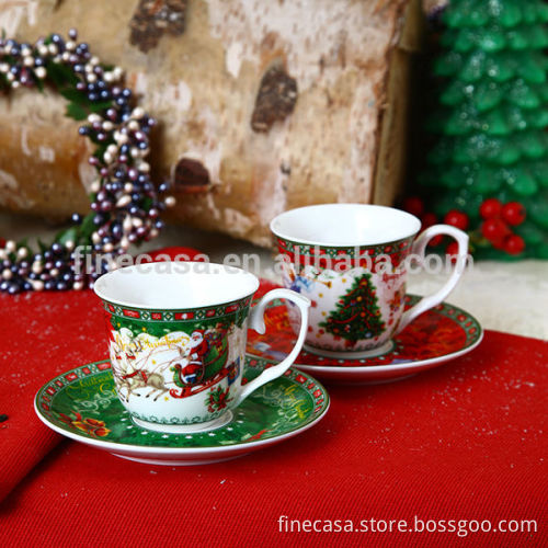 12OZ Elegant New Bone China Ceramic Coffee cup Gift Box